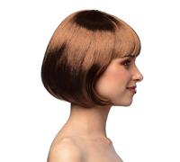 Boland Perruque cabaret mi-longue bob à franges cheveux synthétiques