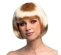Boland - Perruque cabaret, mi-longue, bob avec franges, cheveux synthétiques, coiffure, fête à thème, carnaval, soirée déguisée, costume