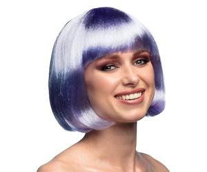 Boland - Perruque cabaret, mi-longue, bob avec franges, cheveux synthétiques, coiffure, fête à thème, carnaval, soirée déguisée, costume