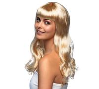 Boland - Perruque Chique, cheveux synthétiques longs et lisses avec frange, coiffure, EM, WM, Accessoire, Costume, Accessoire, Fête foraine, Carnaval
