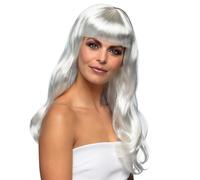Boland - Perruque Chique, cheveux synthétiques longs et lisses avec frange, coiffure, EM, WM, Accessoire, Costume, Accessoire, Fête foraine, Carnaval