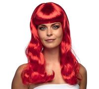 Boland - Perruque Chique, cheveux synthétiques longs et lisses avec frange, coiffure, EM, WM, Accessoire, Costume, Accessoire, Fête foraine, Carnaval