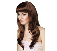 Boland - Perruque Chique, cheveux synthétiques longs et lisses avec frange, coiffure, EM, WM, Accessoire, Costume, Accessoire, Fête foraine, Carnaval