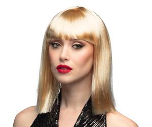 Boland - Perruque Dance | Coiffure en cheveux synthétiques, carré avec frange pour costume, Carnaval et cosplay, années 70