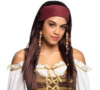Boland Perruque Pirate Trinity pour femme avec bandana marron/bordeaux G