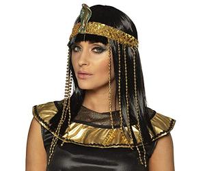 Boland Perruque de reine égyptienne avec bandeau - Taille standard - Multicolore - Parfait pour le carnaval, les soirées à thème et le cosplay - Déguisement égyptien