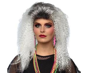 Boland - Perruque des années 80, longs cheveux synthétiques avec boucles, accessoire de costume, carnaval, soirée à thème