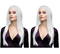 Boland - Perruque Sorcière pour adultes, Perruque Femme pour Halloween et Carnaval, Coiffure pour Costume de Sorcière, Accessoires pour Costumes (Lot de 2)