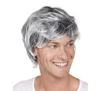 Boland Perruque Tyler – Cheveux synthétiques pour hommes adultes – Gris