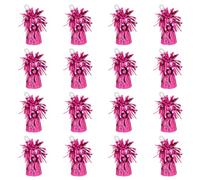Boland - Poids pour Ballons avec Feuille Métallique, 16 Pièces, 160-180 g, pour Baudruche et Hélium, Rose Foncé