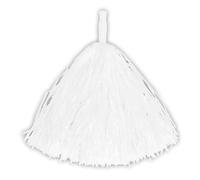 Boland - Pompon de Cheerleader Blanc 34 cm, Accessoires, Pompom, Poignée, Enfants