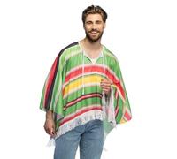 Boland - Poncho mexicain taille unique, haut pour adultes, costume mexicain pour festival, carnaval ou soirée à thème