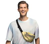 Boland Sac banane holographique, rétro, accessoire pour costume de carnaval, sac banane, accessoire de festival, carnaval, fête à thème