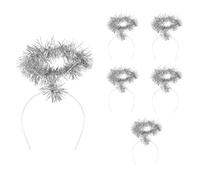 Boland - Serre-tête auréole pour adultes, 6 pièces, or ou argent, accessoires de costume pour carnaval et Noël
