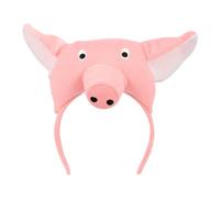 Boland - Serre-tête en peluche cochon, tiare pour déguisements de carnaval, fête à thème, Halloween ou carnaval, déguisement d'animal