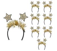 Boland - Serre-tête Happy New Year, lot de 8 pièces, coiffe pour le réveillon du Nouvel An