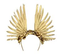 Boland Serre-tête Couronne 01479 – Plumes roses dorées – Adulte – Jaune G