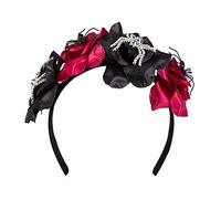 Boland - Serre-tête Spider Flowers | Diadème avec fleurs et araignées pour costume, Halloween, Carnaval et soirée à thème