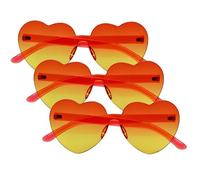 Boland - Set de lunettes de fête Love & Peace, lunettes pour adultes, lunettes de plaisir, hippie, festival, fête à thème, accessoires pour déguisements de carnaval