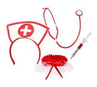 Boland set d'infirmerie polystyrène/polypropylène rouge/blanc 4 pièces Rood G