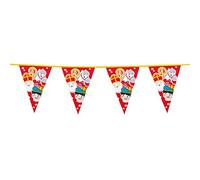 Boland- STK PE Wimpelkette Sankt Nikolaus (6 56671 - Guirlande de fanions Saint Nicolas, Longueur 6 m, décoration pour Enfants, fête à thème, Mixte, 10236106, Jaune, Taille Unique