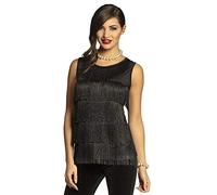 Boland - Top Charleston pour Femme, Noir à Franges
