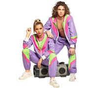 Boland- Trainingsanzug 80er Jahre mit Taschen Costumes Taille Adulte, 10260827, Multicolore, S
