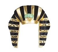 Boland Tutanchamun Chapeau Toutankhamon, rayures dorées et noires, couleur, taille unique (04272), Or