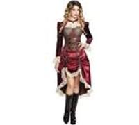 Boland verkleedpak Lady Steampunk dames brun / rouge Bruin G