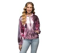Boland – Veste Rave métallique rétro pour femmes et hommes, fête et carnaval