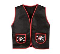 Boland- Weste Veste, Unisexe-Adulte, 10204065, Rouge/Noir, 4-7 Ans