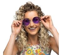 Boland - XL Lunettes de fête Hippie, Lunettes pour adultes, Lunettes de plaisir, Festival, Carnaval, Mardi gras, Fête à thème