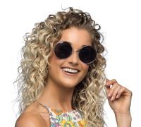 Boland - XL Lunettes de fête Hippie, Lunettes pour adultes, Lunettes de plaisir, Festival, Carnaval, Mardi gras, Fête à thème