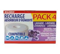 BOLASECA - Recharge absorbeur humidité Galets 4 x 450 g Lavande