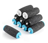 BOLASEN 10 rouleaux de rechange pour éliminateur de corne, compatibles avec Scholl Velvet Smooth, 3 niveaux de rugosité (Extra Grossier, Normal, Doux), recharges pour râpe électrique pour pieds