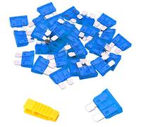 Bolatus 20Pcs Fusible Voiture 15A Moyenne Fusible Automobile + Extracteur - Fusible pour Auto/RV/Camion/Moto