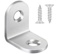 Bolatus 20Pcs Mini Équerre de Fixation Inox 20x20x16mm, Support d'angle Droit en forme de L, Équerre Angle 90 Degrés en Acier, pour la Fixation et la Réparation de Meubles, Renforcer les Joints
