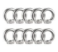 Bolatus Lot de 10 écrous annulaires M8 en acier inoxydable 304 fileté Écrous à œillets pour le levage des accessoires