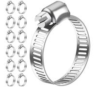 Bolatus Lot de 12 colliers de serrage 19-29 mm en acier inoxydable 304