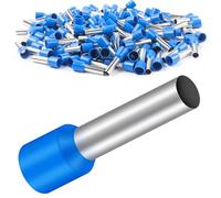 Bolatus Lot de 150 embouts de câble, 16 mm², 18 mm de long, en polypropylène, partiellement isolés, en cuivre étamé, bleu (16 mm² x 18 mm)