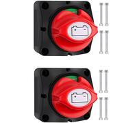Bolatus Lot de 2 interrupteurs de batterie 12 V 24 V 48 V Interrupteur principal pour connecteurs M10 200 A pour bateau, yacht, caravane (5)