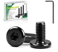 Bolatus Lot de 20 vis à tête plate à tête plate M6 x 12 en acier inoxydable 304 avec clé Allen pour meubles, fauteuils de parking, appareils électriques, accessoires de moto, etc