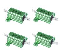 BOLAXHCA 4X Resistances Montees par Fil Enroule de Chassis en Aluminium de 10W 10 Ohms 5%