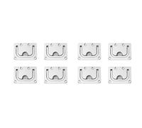 BOLAXHCA 8 Pièces Séries en Acier Inoxydable 316 Poignée de Levage Affleurante Anneau de Levage de Trappe Affleurante Poignée de Traction Poignée Casier Armoire Bateau Matériel