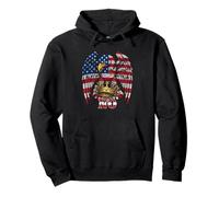 Bold American No Crown USA Pride Flag Patterned Eagle Lover Sweat à Capuche