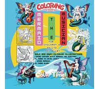 Bold and Easy Coloring book for children and adults, Dive into the Deep Melodies of the Sea with "Anime Mermaid the Musician” age 6-18+: Anime cartoon ... , 41 pages blank , size 8.5 x 8.5 inch