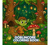 Bold and Easy Goblincore Coloring Book for Adults and Teens: Cute Mushrooms, Frogs, Forest Creatures, Cozy Woodland Scenes, and Simple Relaxing Fantasy Designs