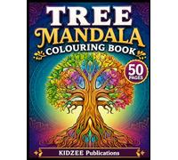Bold and Easy Tree Mandalas Colouring Book for Adults: 50 Large Print Nature Mandala Designs for Stress Relief, Relaxation and Mindfulness