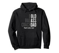 Bold Badass Athletic Dad Funny Fête des Pères Anniversaire Mari Sweat à Capuche