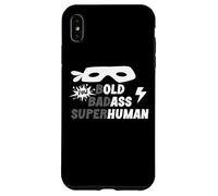 Bold Badass Superhuman Old Ass Human Old Ass Man Funny Dad Coque pour iPhone XS Max
